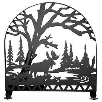 30W X 30H Moose Creek Arched Fireplace Screen