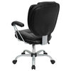 MFO Mid-Back Black Leather Task and Computer Chair