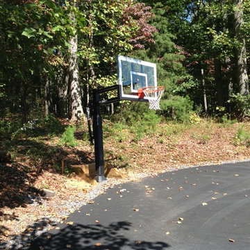 Joe T's Pro Dunk Silver Basketball System on a 50x40 in Marshall, VA