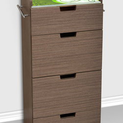 Grey Oak Furniture- Kitchen Cart with tempered glass - Products