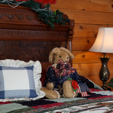 Custom-made wooden bed