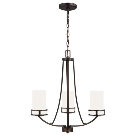 Robie 3-Light Chandelier, Burnt Sienna