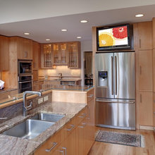 TV over fridge