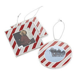 Candy Frame Ornaments - Set of 3 - New - Christmas Ornaments