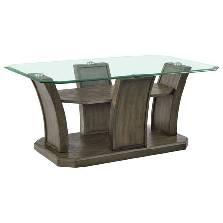 Dapper Rectangular Coffee Table Gray