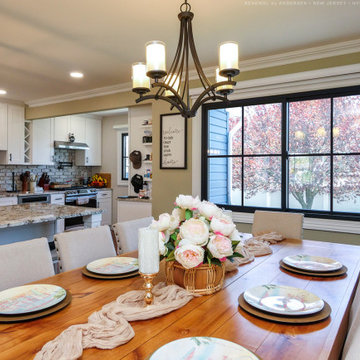 Black Sliding Window in Sensational Dining Room - Renewal by Andersen New Jersey