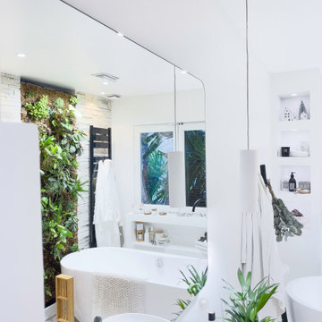 Salle de bain - Rénovation complète d'une salle de bain contemporaine