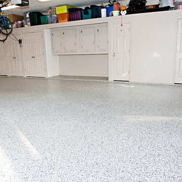 Epoxy coated garage "Grey Blend"
