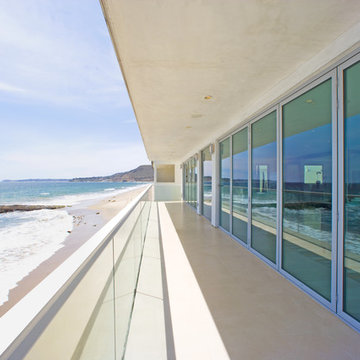 Malibu Oceanfront Home Designed with Acoustical NanaWall Folding Glass Walls