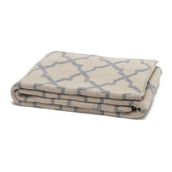 Eco Reversible Morocco Throw - Flax/Aluminum - Products