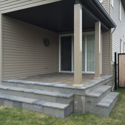 Wood to Stone Deck - Landscaping Stones And Pavers