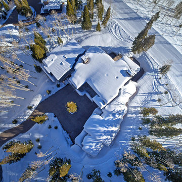 Birds-Eye View Of A Luxury Mountain Home