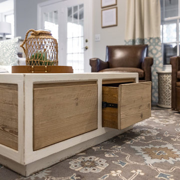 Seasalt Bookcases with Mirrored TV Cabinet