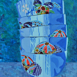 "Japanese Bowls, Study in Colour #1" by Zohar Flax - Artwork