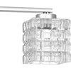 Brightly 3 Light 21" Wide Bathroom Vanity Light With Ice Cube Glass
