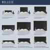 30"x 11.5" Upholstered Wall Mounted Headboard Panels, 12 PCs, Black