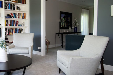 Living room - living room idea in Chicago