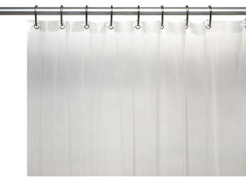 How Many Grommets Does The 108 Wide Shower Curtain Liner Contain Extra Wide 5 Gauge Vinyl Liner W Metal Grommets In Super Clear More Info