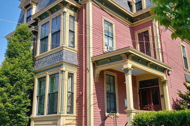 Example of an exterior home design in Providence