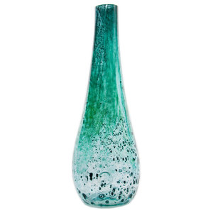 Turquoise Glass Vase - Modern - Vases - by Gie El | Houzz UK