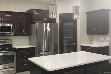 Example of a transitional kitchen design in Other