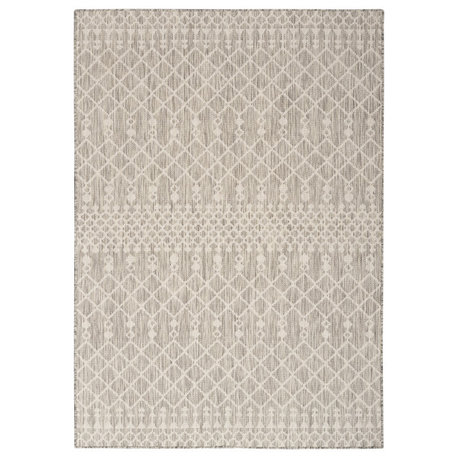 Nourison Positano 6' x 9' Light Grey Modern Rug