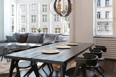 Dining room - contemporary dining room idea in New York