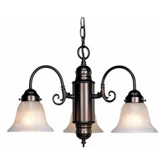 Volume Lighting Marti 3-Light Antique Bronze Chandelier