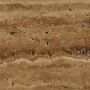 Brushed Noce Exotic (Vein-Cut) Travertine, 12 X 12 Unfilled