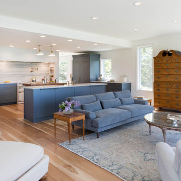 Open Concept Coastal Living and Kitchen Renovation – Cape Ann MA
