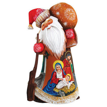 Nativity Santa, Woodcarved Figurine