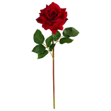 20" Rose Artificial Flower, Set of 6