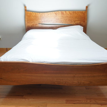 Queen Size Cherry Bed with Nightstands
