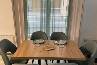 Réalisation d'une salle à manger minimaliste.