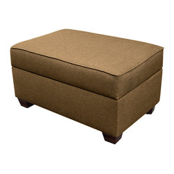 duobed - Duobed 24"x36" Storage Ottoman, Mocha - Footstools And Ottomans