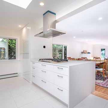 Open Concept Kitchen with Structural Beam Installation – Kerrisdale Vancouver Re