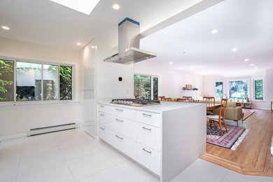 Example of a large kitchen design in Vancouver