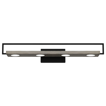 Quoizel WINN8532 Winnett 4 Light 32"W LED Bath Bar - Matte Black