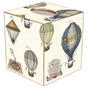 TB1824 - Vintage Hot Air Balloon Tissue Box Cover