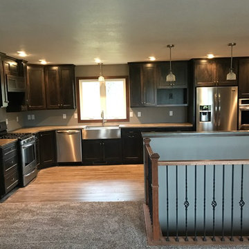 RIch Maple Cabinets mission style
