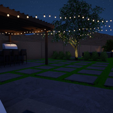 Family Backyard Gathering Spaces and Retreat