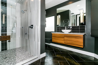 This is an example of a modern bathroom in Wichita.