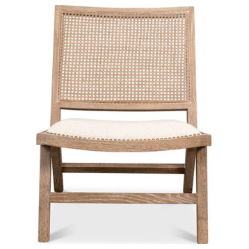Abella Chair Whitewash Wood Cotton