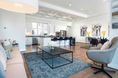 Family room - contemporary family room idea in DC Metro