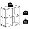 Timothy 5-Pc 2x2 Storage Shelf with 4 Foldable Fabric Baskets