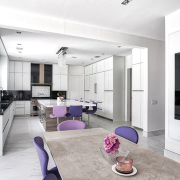 Expansive Sleek Modern Kitchen