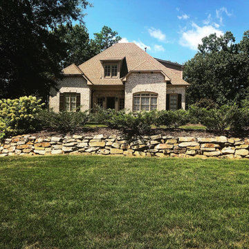 Full Foundation Re-planting and Accent Walls