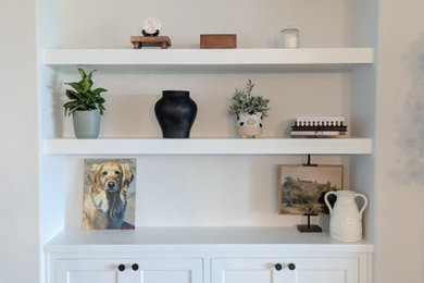 Inspiration for a transitional living room remodel in Austin