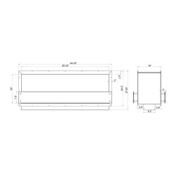 Ignis Ethanol Fireplace Inserts / Fireboxes FB4800-D - Indoor Fireplaces
