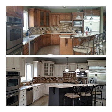Kitchen Before and After at a fraction of the cost!